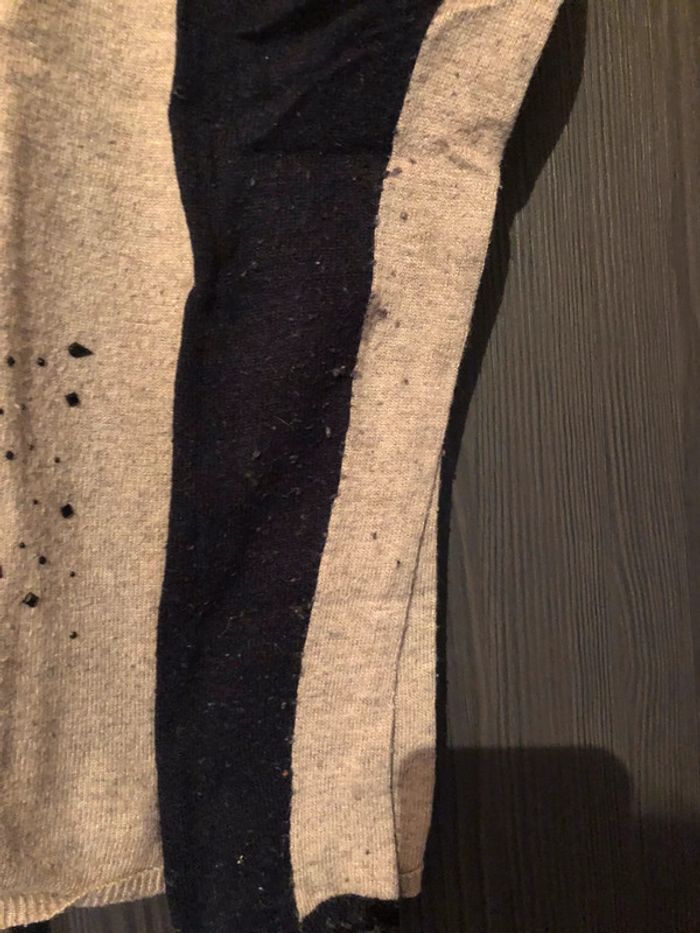 Pull marine et beige - photo numéro 3