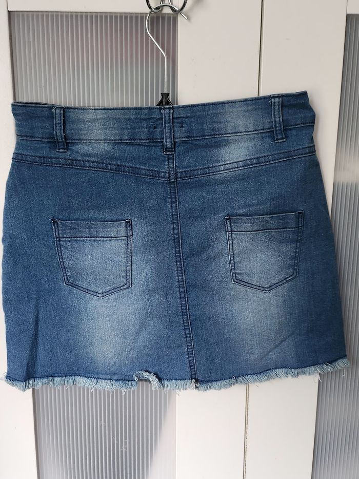 Mini jupe en jeans fille taille XXS - photo numéro 6