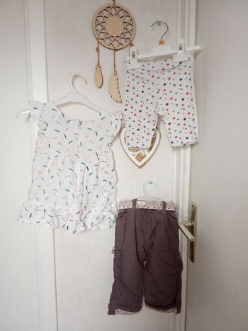 Lot mi saison été 9 mois, bébé fille mi saison été pantalon robe, legging
