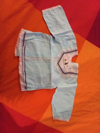 Chemisier été taille unique 3 a 9 mois fait main