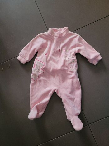 Pyjama velours 1 mois in extenso