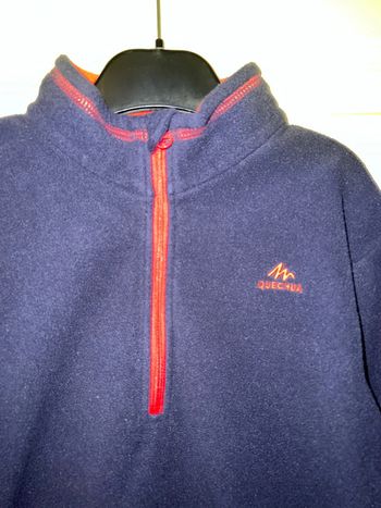 Polaire ski col zippé manches longues 12 ans - Quechua