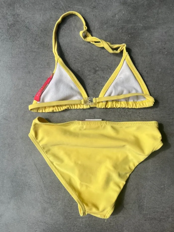 Maillot de bain 2pieces jaune 5ans - photo numéro 4