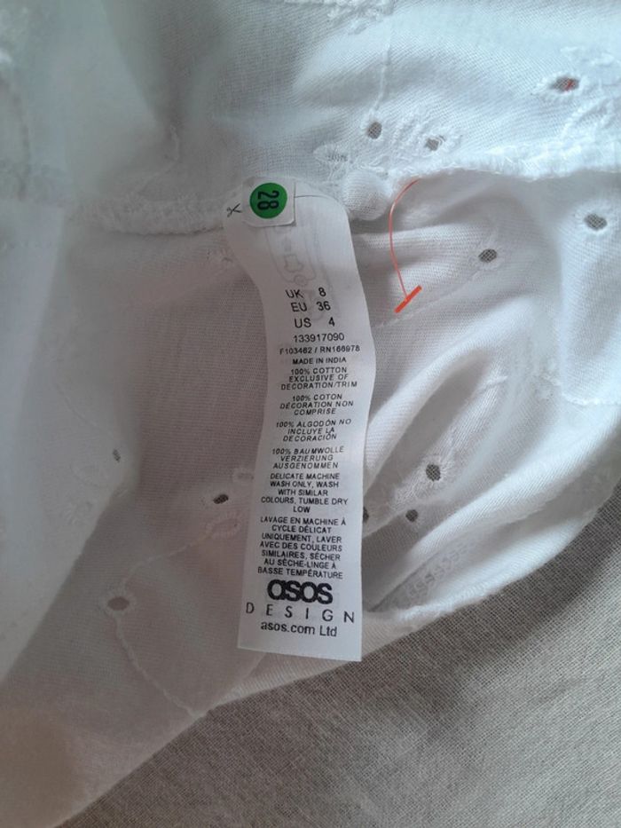 Robe broderie anglaise Asos Design neuve sans etiquette - photo numéro 5