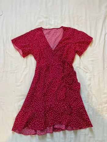 Robe volante rouge Shein