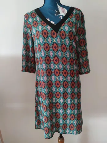 Robe droite légère été tribal