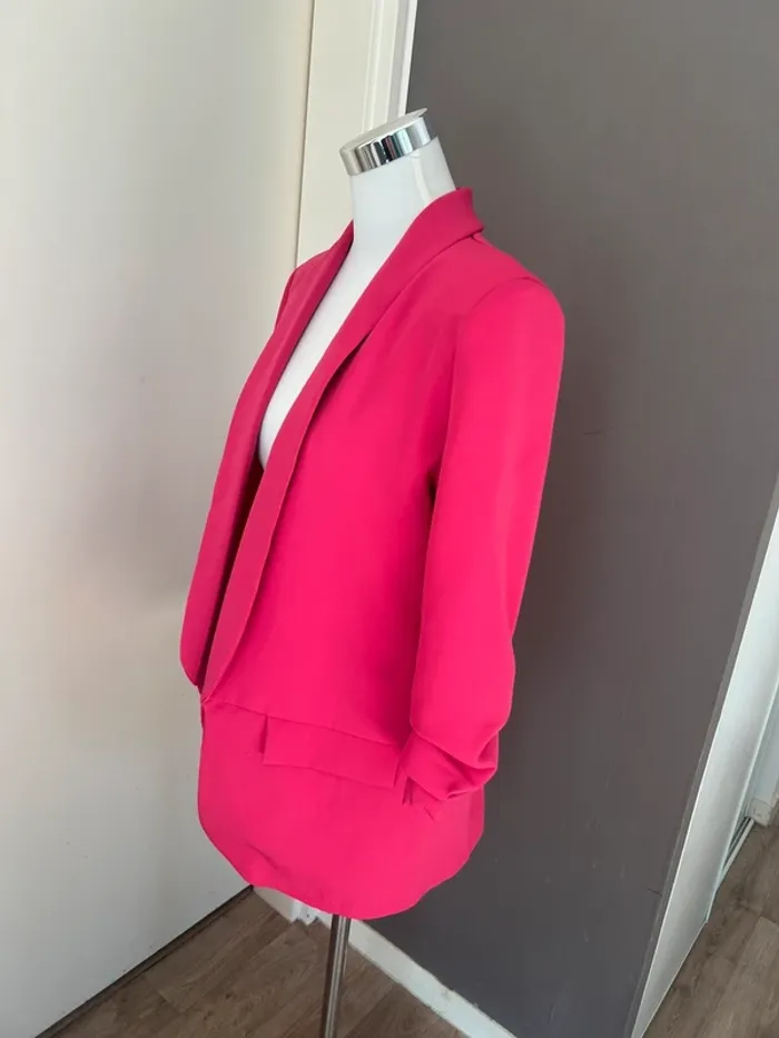Josefine veste, blazer, rose, vif, taille L/40 fuchia - photo numéro 2