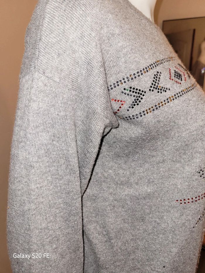 Pull avec angora et laine - photo numéro 4