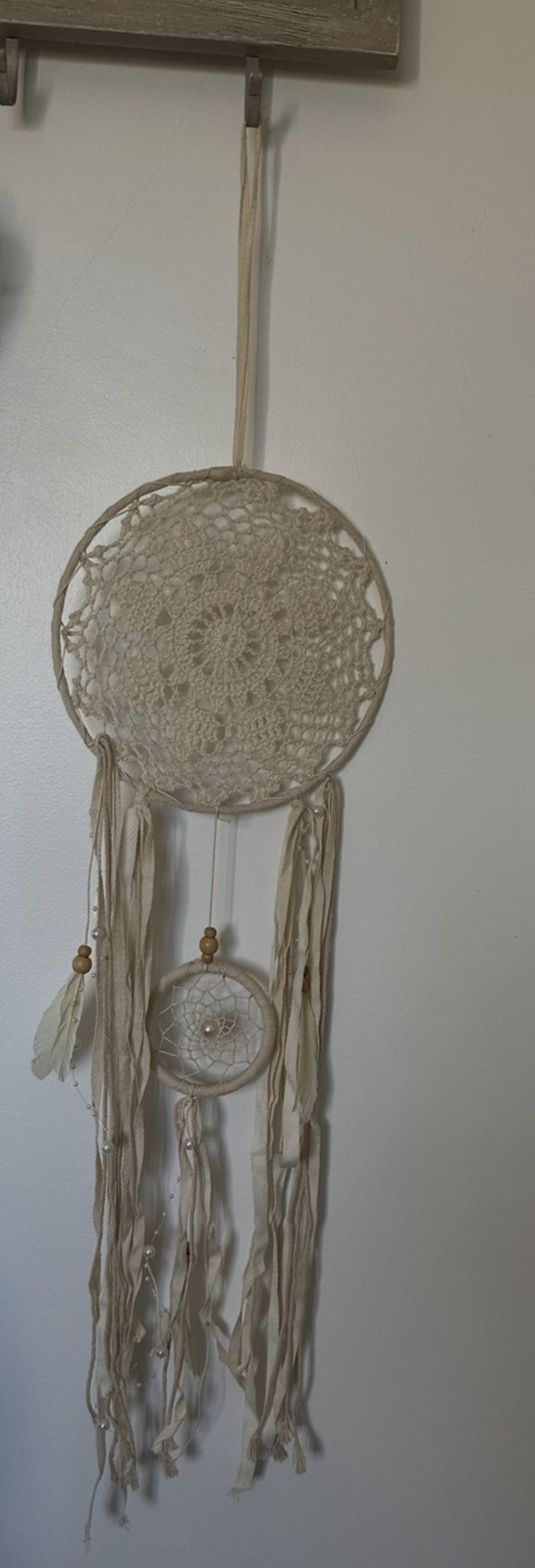 Magnifique Attrapeur de Reves-attrape-rêves. Ornements-décoration de la maison. Hauteur totale 85 cm