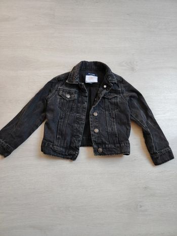 Veste en jean noir