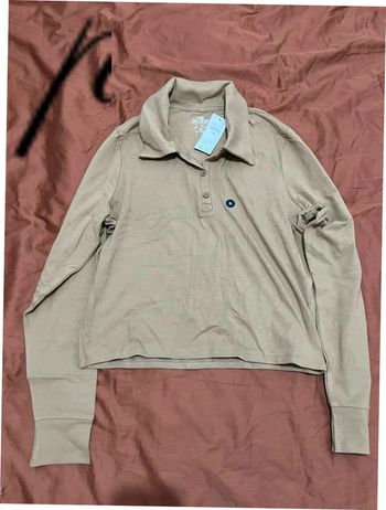 Jolie Polo Camel à manches longues Neuf Taille XL