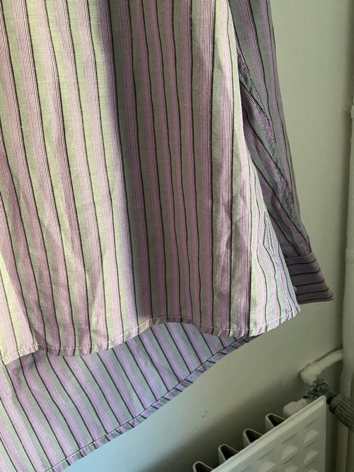 Chemise homme à rayure taille 42 bicolore - photo numéro 5