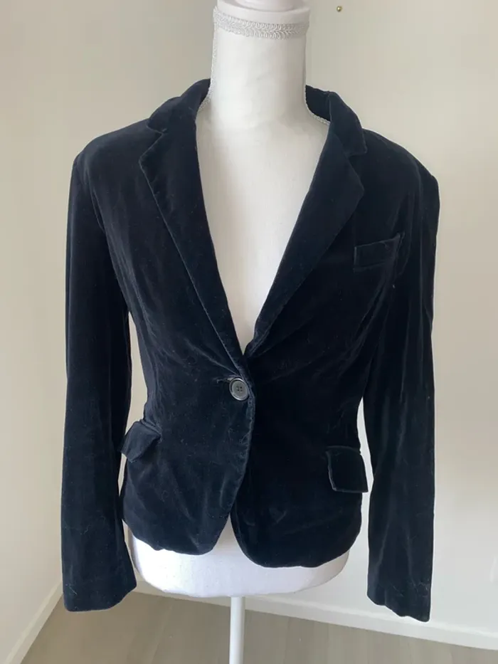 Blazer en velours taille 38/M - photo numéro 2
