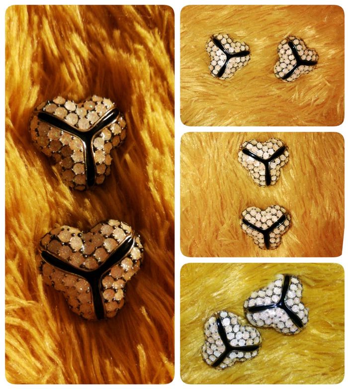 Boucles d'oreilles clips Vintage 80s - 90s