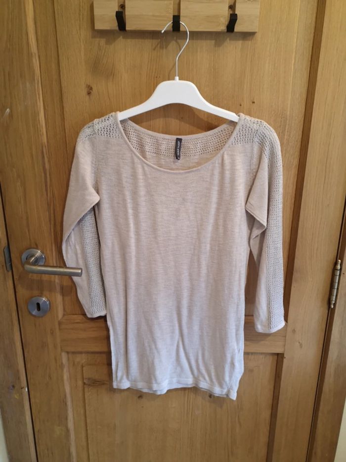 T-shirt naf naf en beige xs
