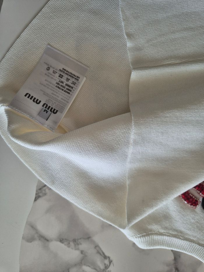 Haut miu miu cerise - photo numéro 3
