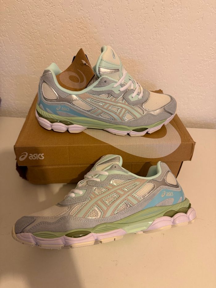 Asics gel nyc bleu vert