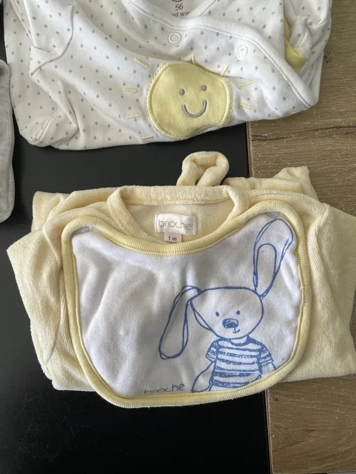 Lot de 9 pyjamas grenouillère 1 mois - photo numéro 7