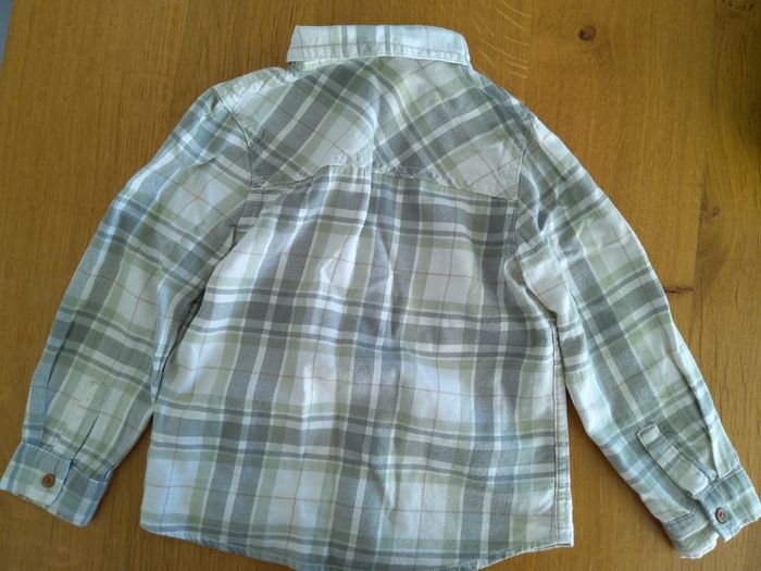 Chemise hiver manches longues vert pâle - photo numéro 2