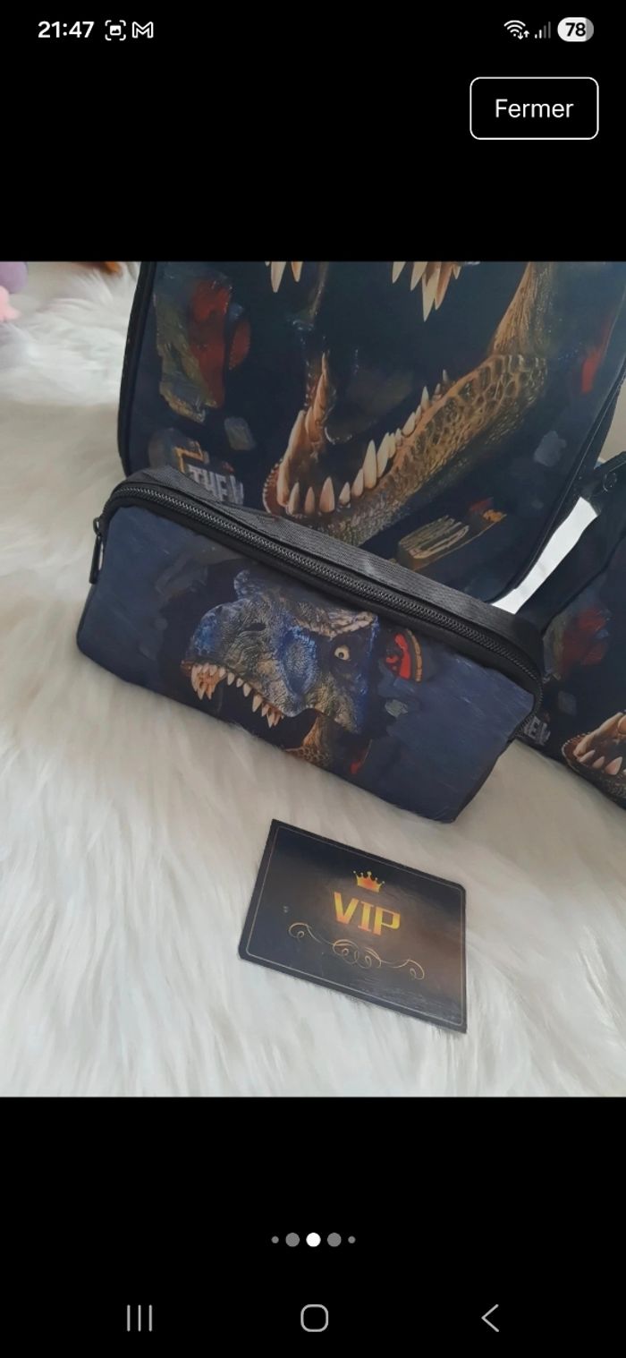 Trio cartable t-rex - photo numéro 4