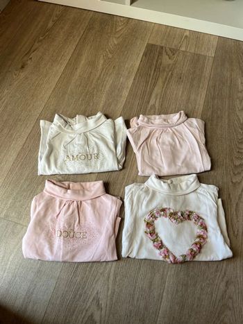 Lot hauts fille 6 mois