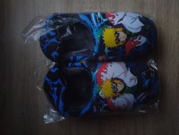 Pantoufles Minato Namikaze Hokage Naruto Manga Bleu/Jaune - Taille 43