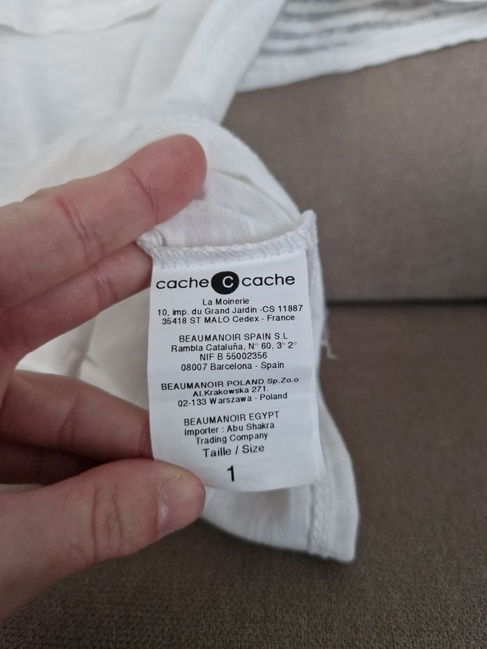 Haut blanc 2 en 1 Cache Cache - photo numéro 7