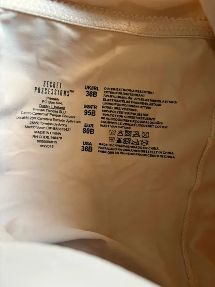 Body gainant couleur peau Primark neuf 95B - photo numéro 2