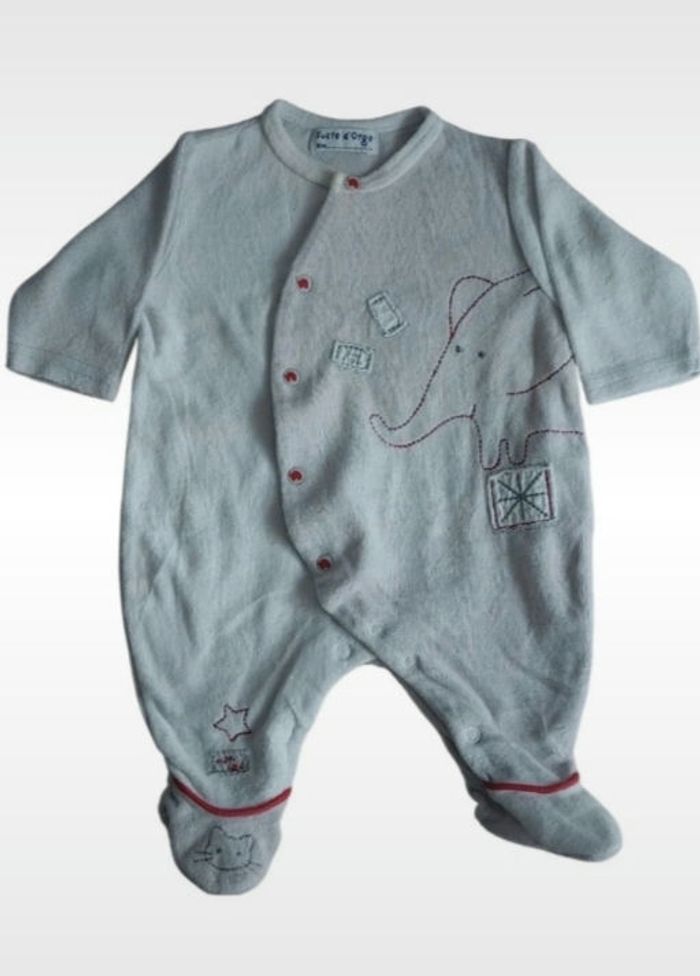 Lot de cinq Pyjamas bébé en 1 mois, de plusieurs marques - photo numéro 4