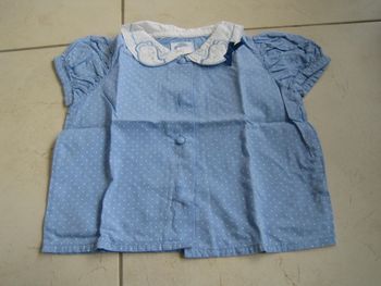 chemisette tee shirt 12 mois fille été manches courtes