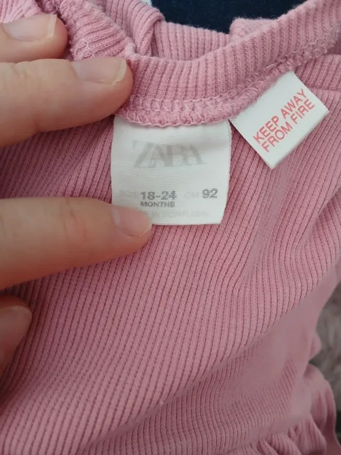 Robe été coton côtelé zara - photo numéro 3