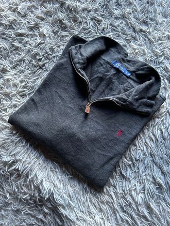Pull Half Zip Gris Ralph Lauren Taille L