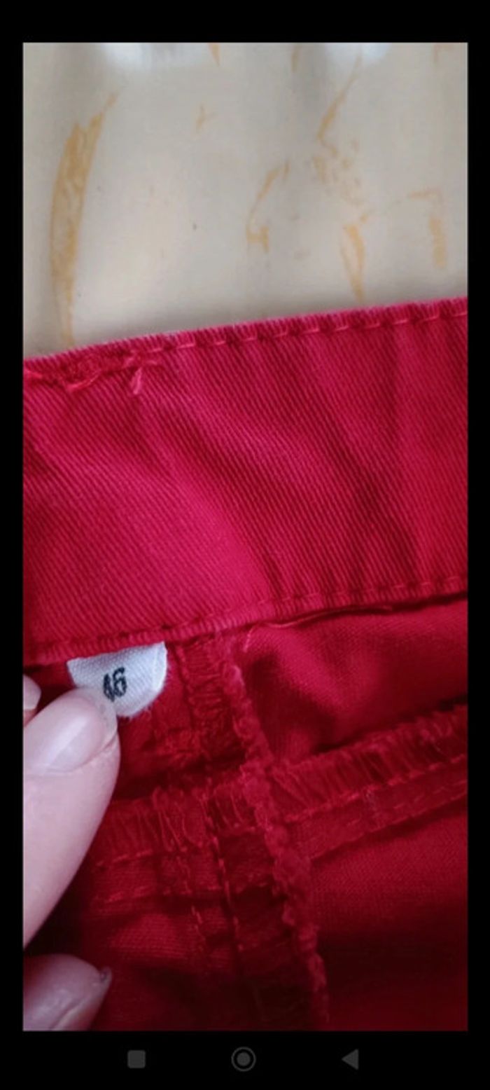 Pantalon 46 rouge - photo numéro 2