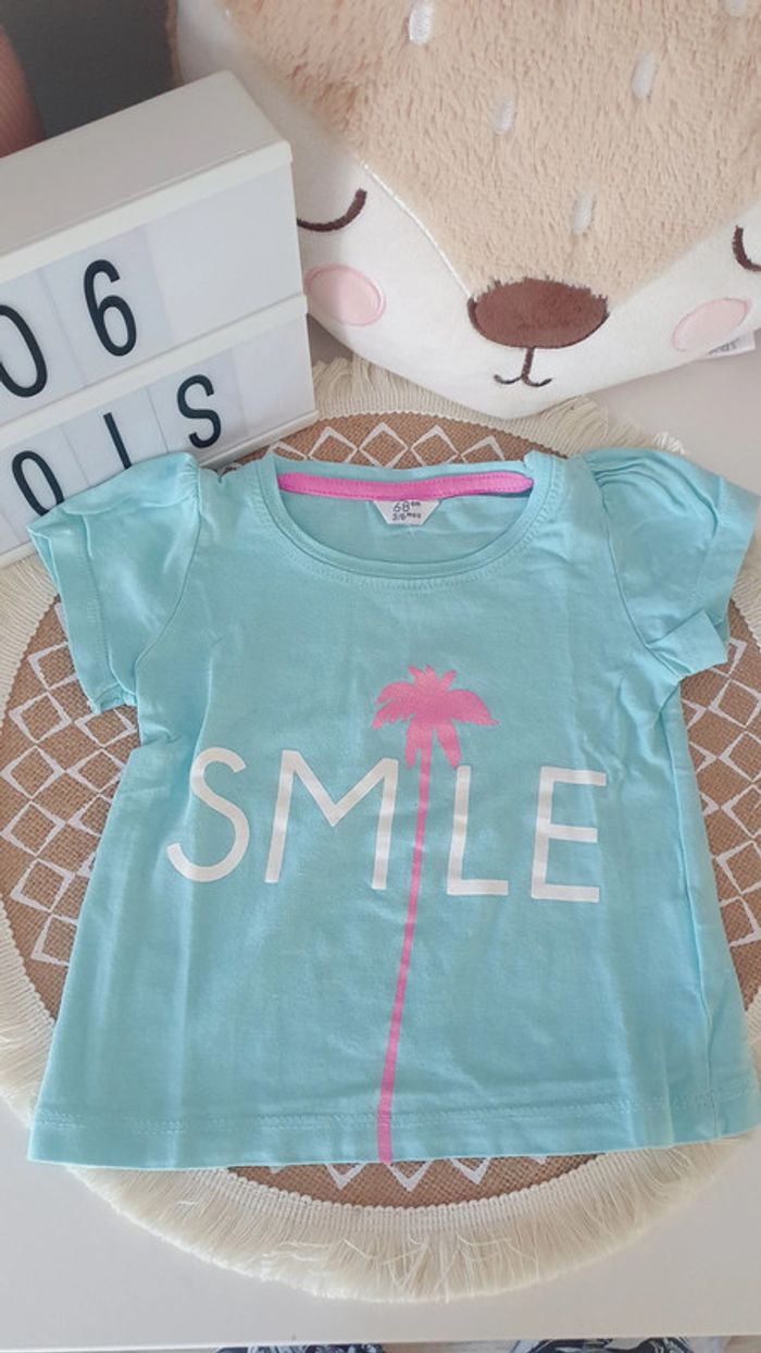 Lot Tshirt Fille 6 mois - photo numéro 6
