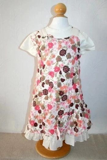 Ensemble 2 pcs Jean Bourget tee-shirt + robe 2 ans