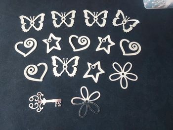 Décorations argentee pour scrapbooking