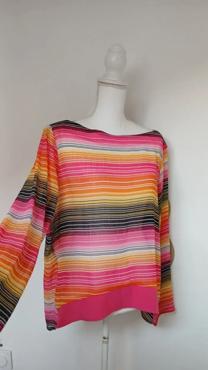 Blouse arc en ciel Hippocampe - photo numéro 2