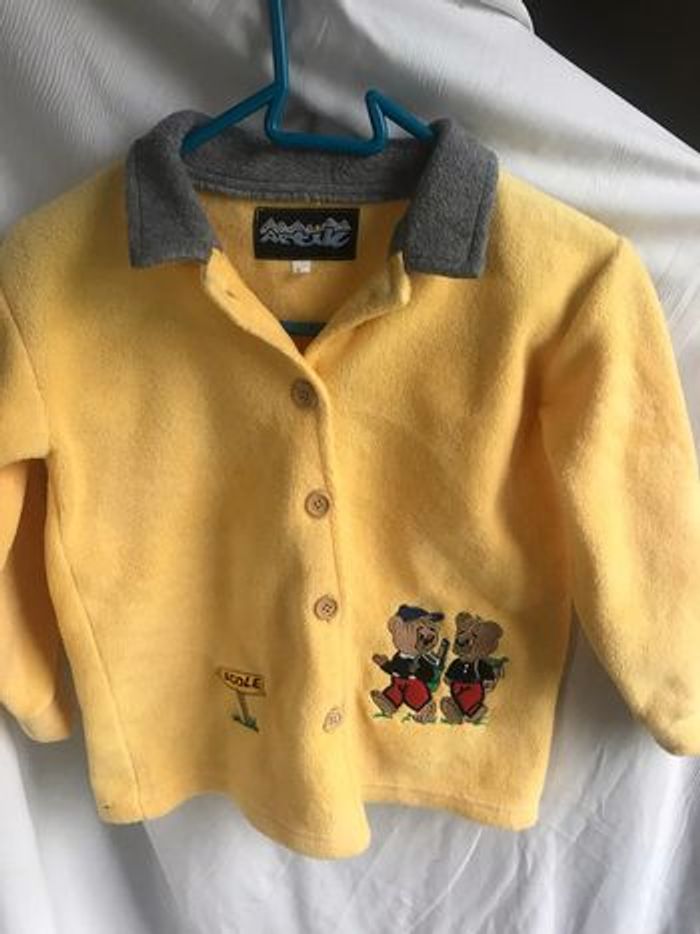 #veste #polaire #jaune #taille6/8ans #artik #robe de chambre