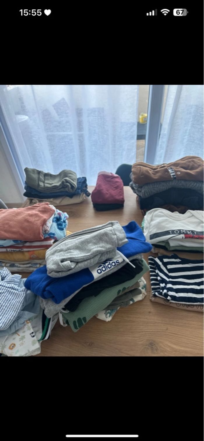 Lot vêtements garçon + 50 pièces 9/6 mois - photo numéro 3