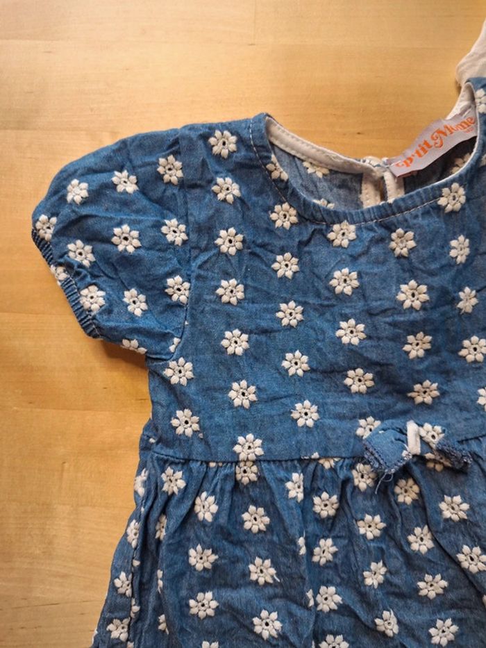 Robe pour fille taille 12mois marque p'tit mome très bon état - photo numéro 5