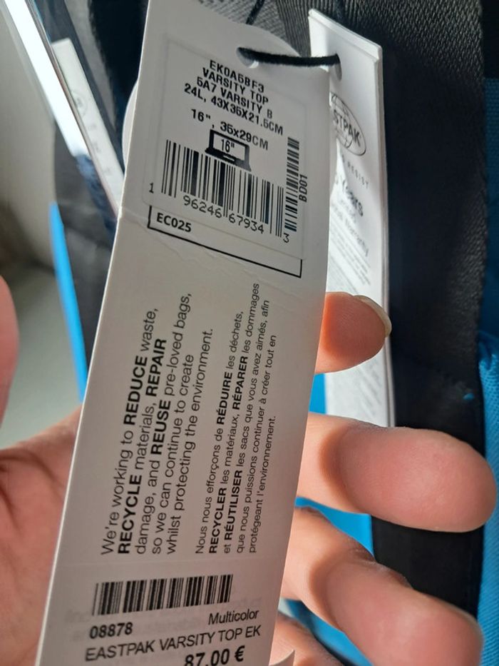 Eastpak sac à dos scolaire rando ordinateur neuf - photo numéro 8