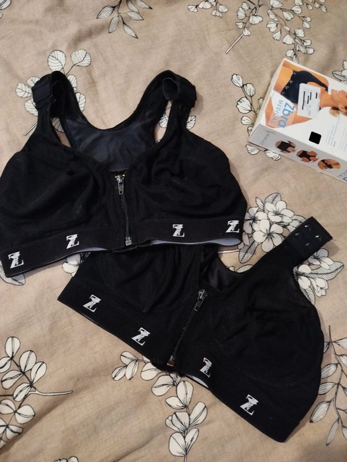 Lot de 2 brassières post-opératoire 90C Zbra