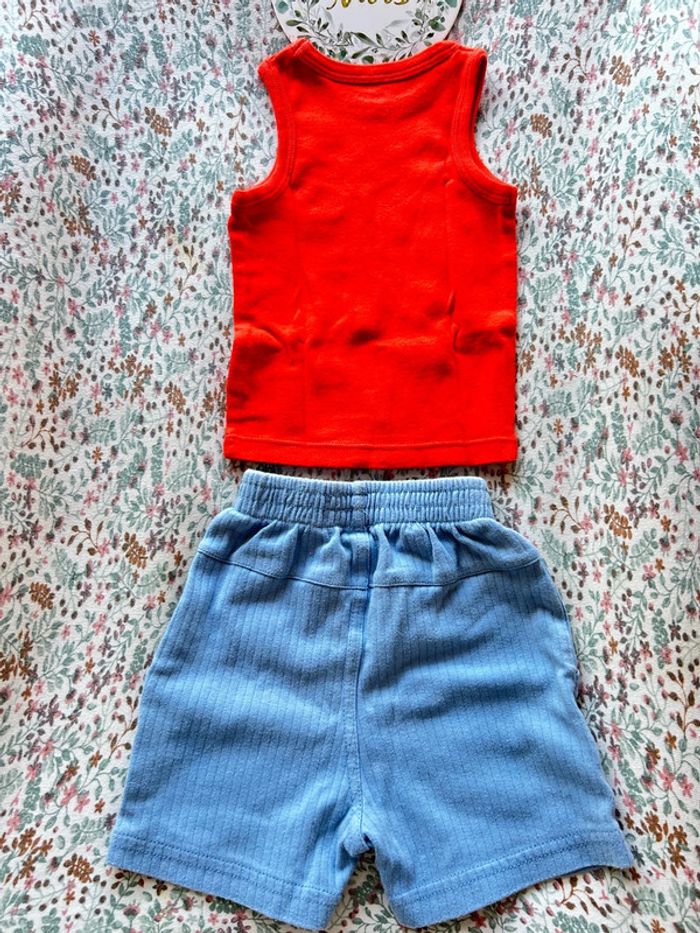 Ensemble débardeur et short 6 mois - photo numéro 3