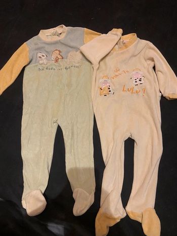 Lot pyjama grenouillère 18mois
