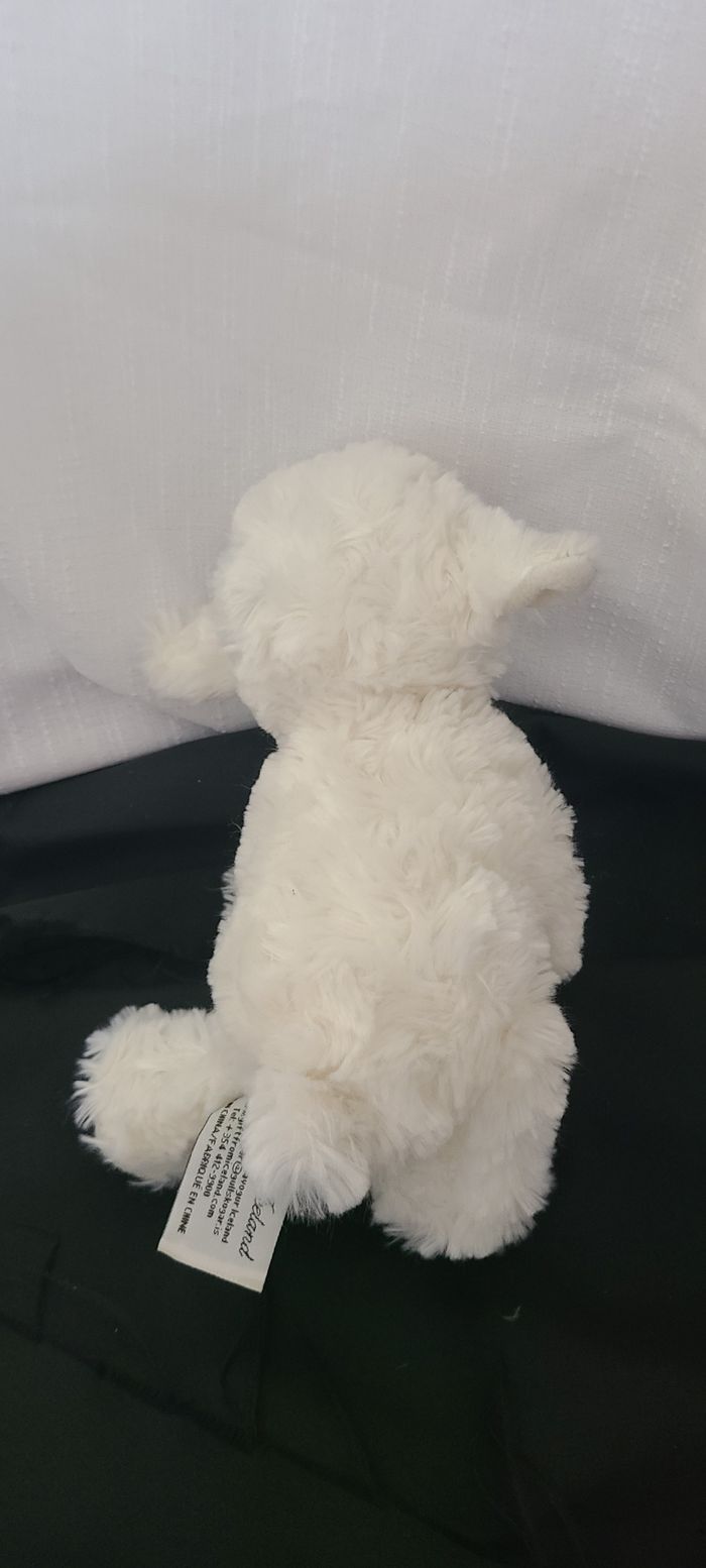Peluche mouton GIFT FROM ICELAND blanc agneau assis 21 cm - photo numéro 5