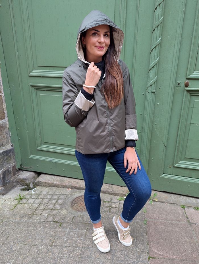 Parka courte réversible Bergen kaki/or
Taille L - photo numéro 2