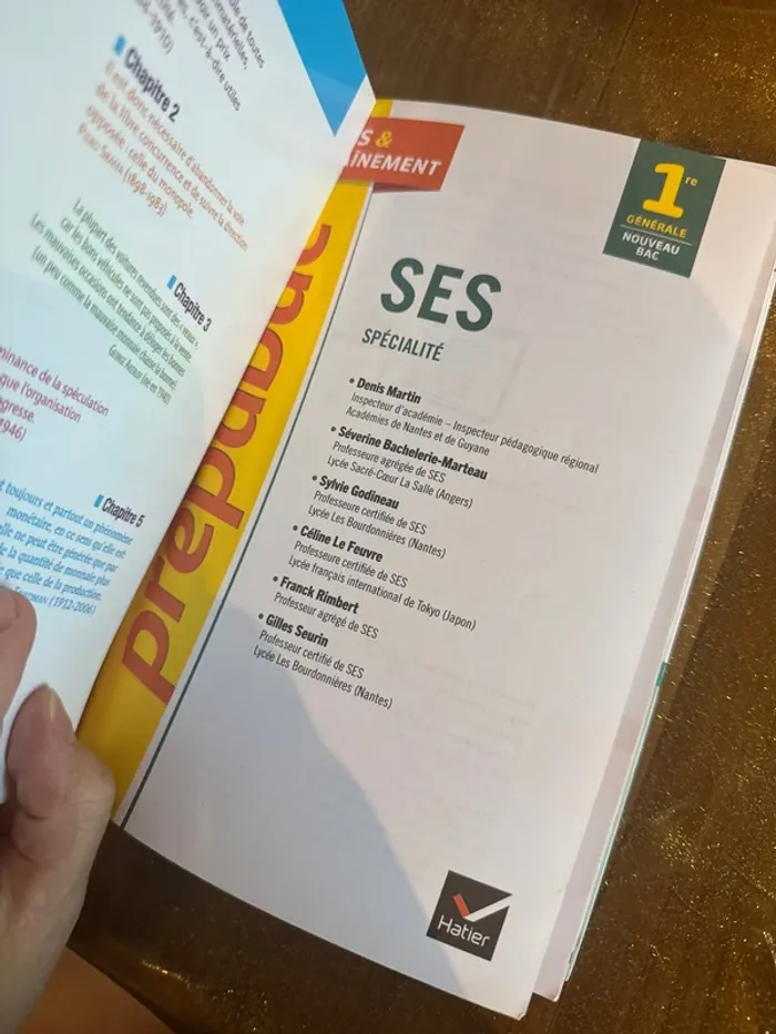 Livre, prépa bac SES - photo numéro 4