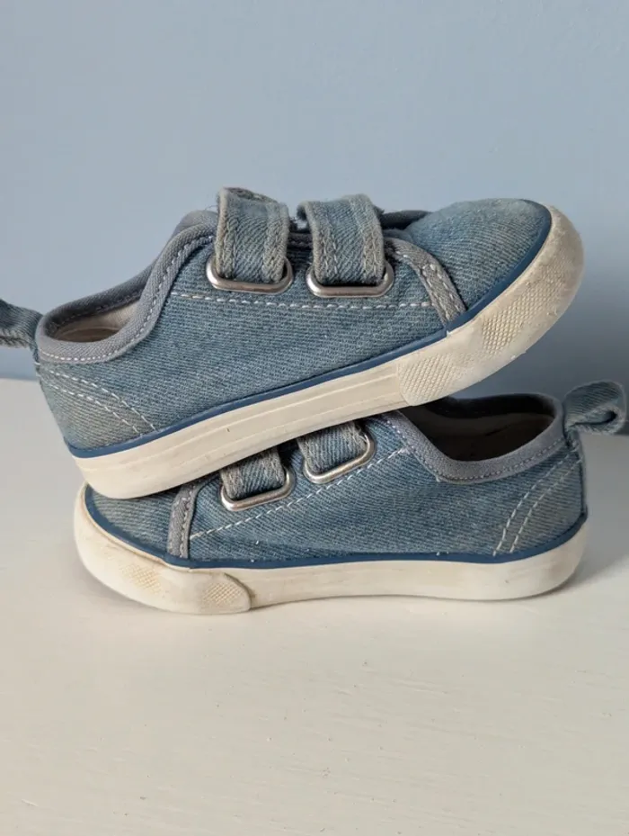 Basket a scratch effet jeans H&M 22 - photo numéro 6