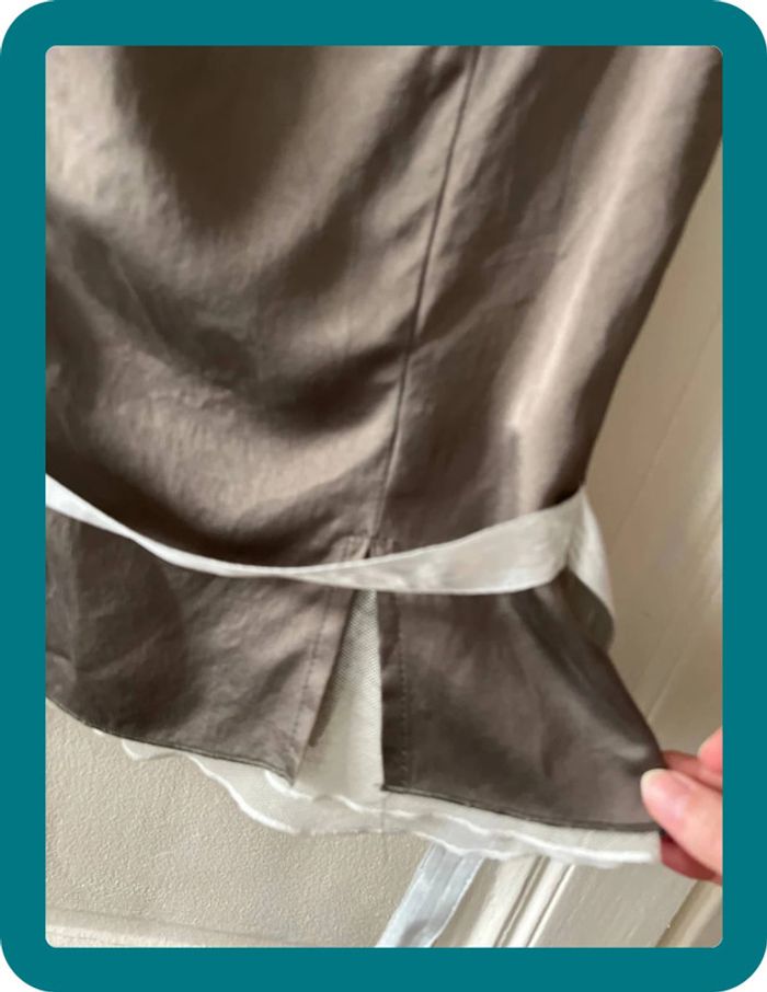 Top vintage soie et tulle coton vintage 36 - Atos Lombardini - photo numéro 7