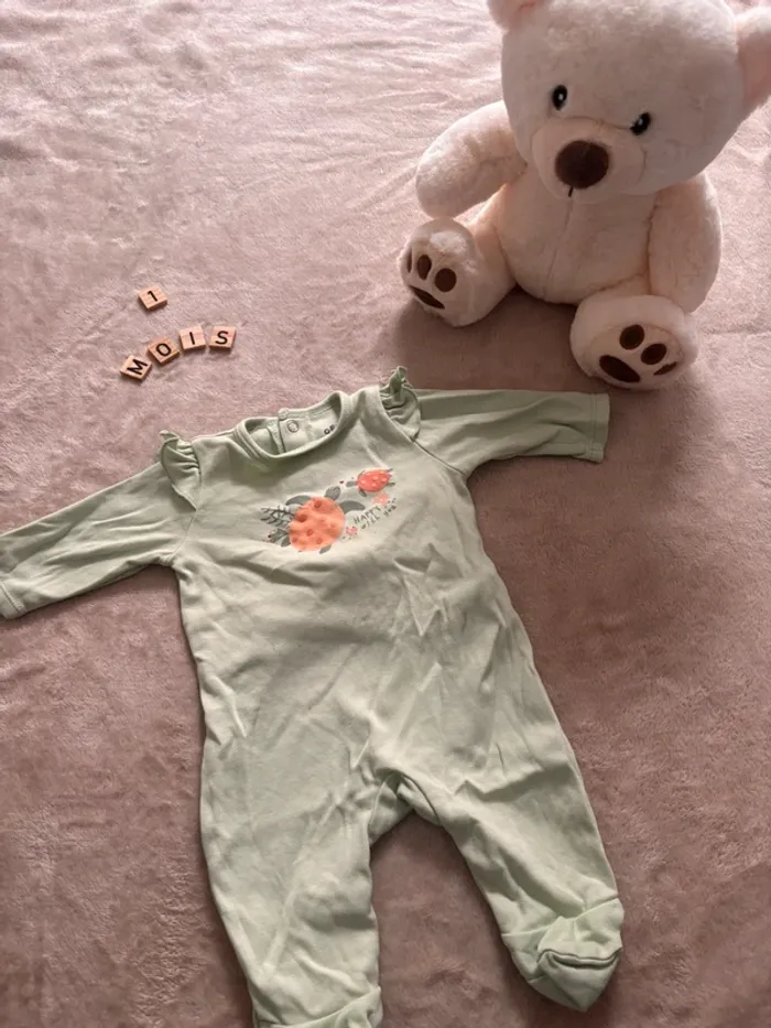 Pyjama léger motif tortue GÉMO - 1 mois